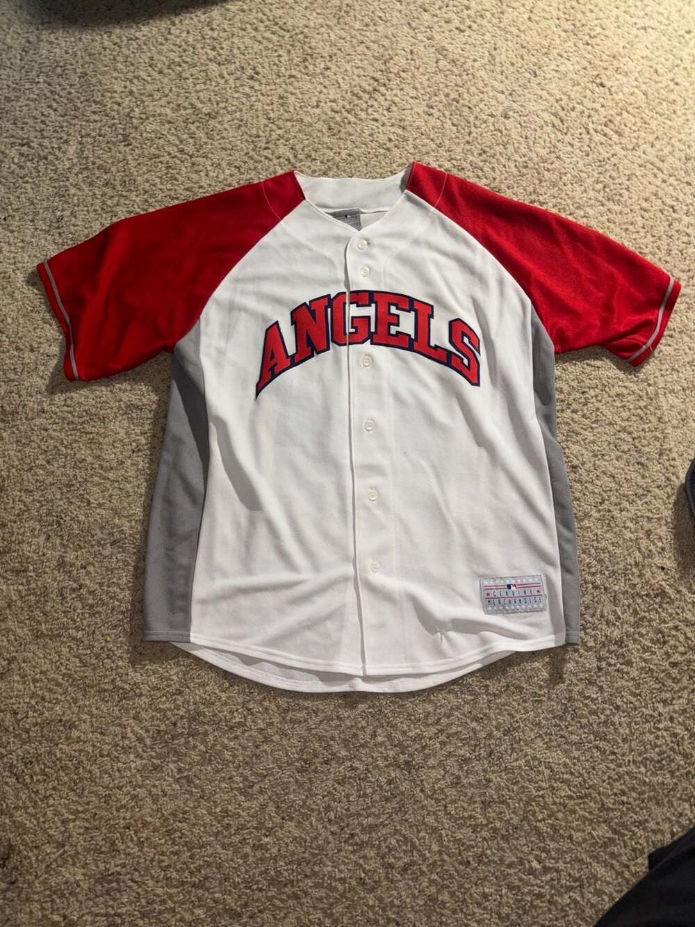 MLB Genuine Merchandise Los Angeles Angels Jersey White Red